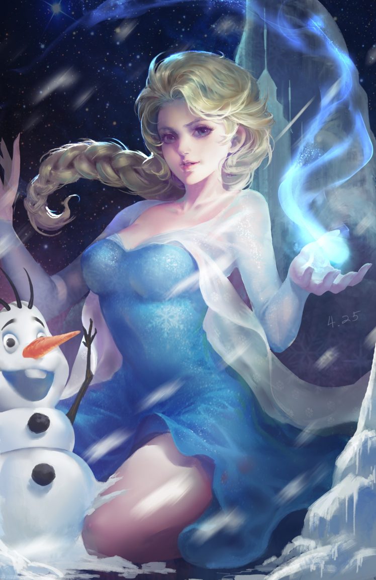 fantasy art, Magic, Frozen (movie) HD Wallpaper Desktop Background