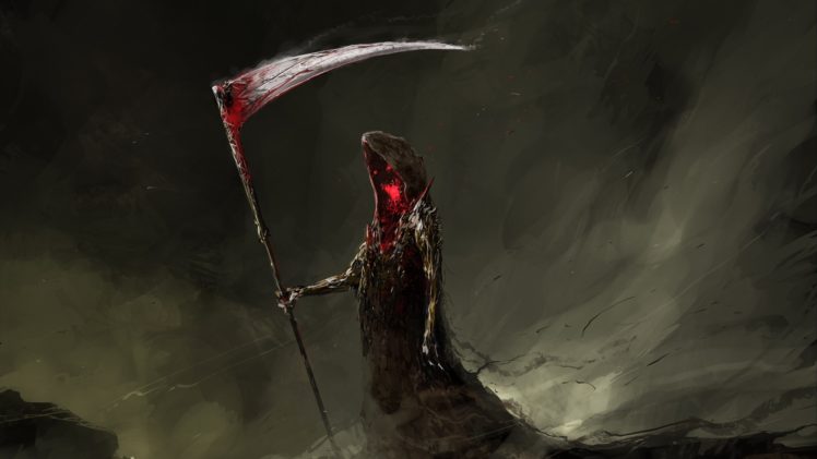 death, Digital art, Grim Reaper HD Wallpaper Desktop Background