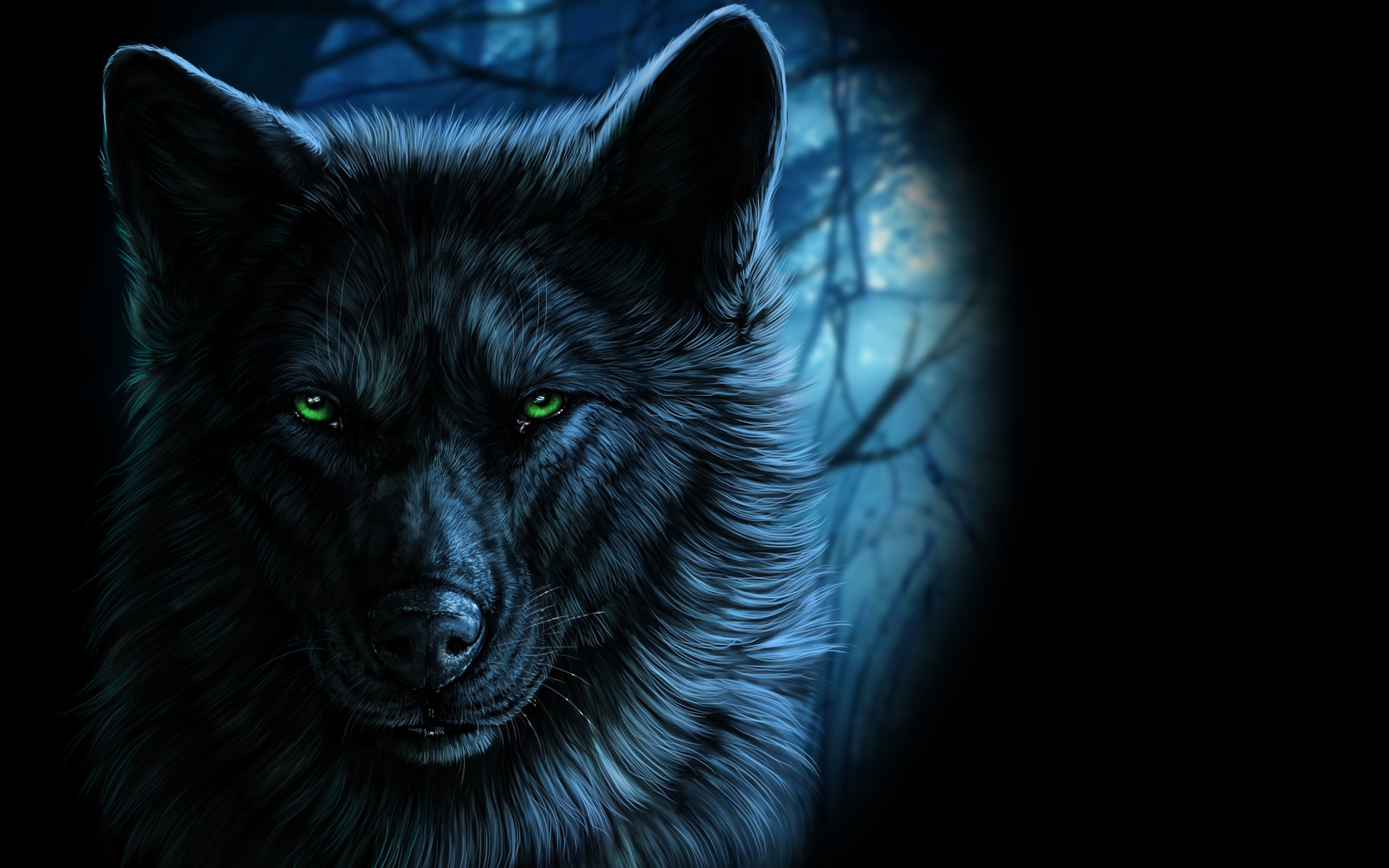 wolf, Fantasy art, Animals, Artwork Wallpaper
