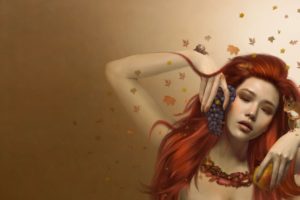 redhead, Fantasy art, Fantasy girl