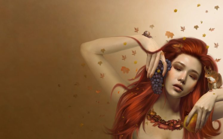 redhead, Fantasy art, Fantasy girl HD Wallpaper Desktop Background