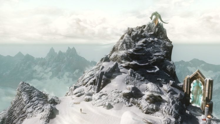 Paarthurnax, The Elder Scrolls V: Skyrim, Dragon, Dovahkiin HD Wallpaper Desktop Background
