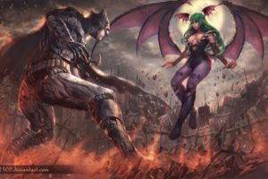 Morrigan (Darkstalkers), Fantasy art, Batman