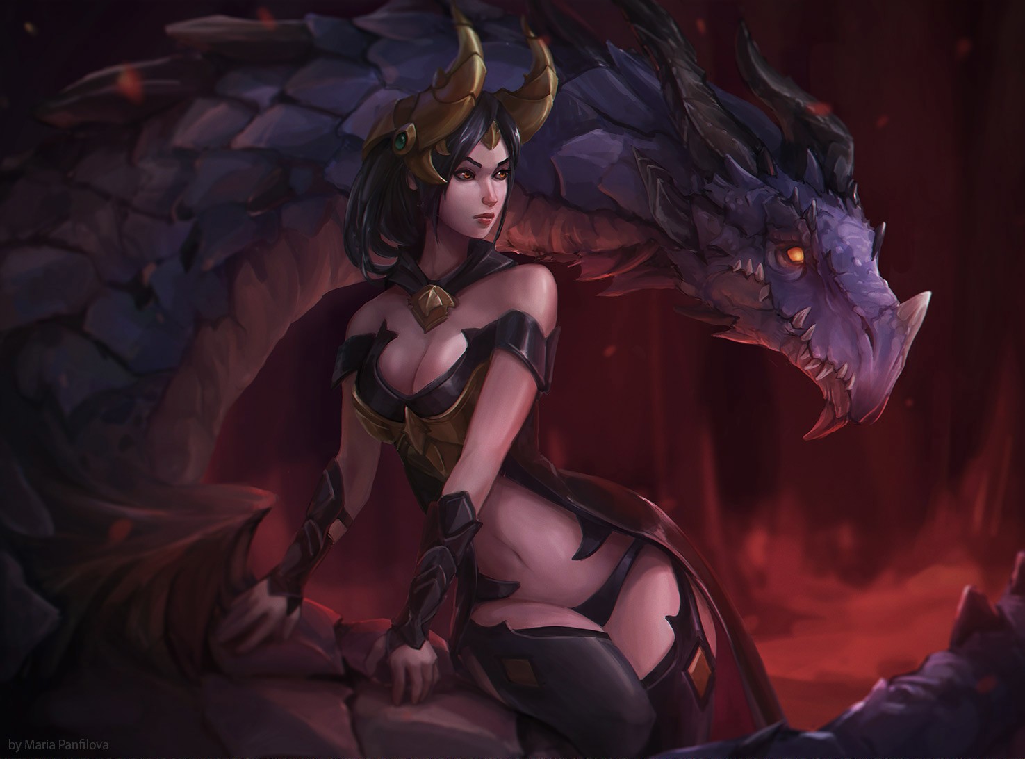 fantasy art, Dragon Wallpaper