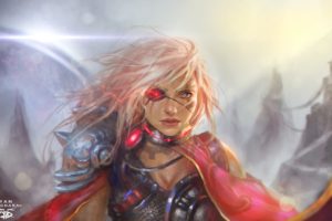 warrior, Yan Kyohara, Fantasy art, Futuristic, The Honourable Woman