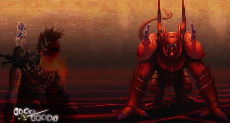 Runescape, Demon, Fantasy art HD Wallpaper Desktop Background