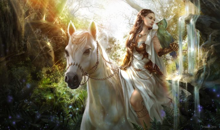 elves, Fantasy art, Fantasy girl HD Wallpaper Desktop Background
