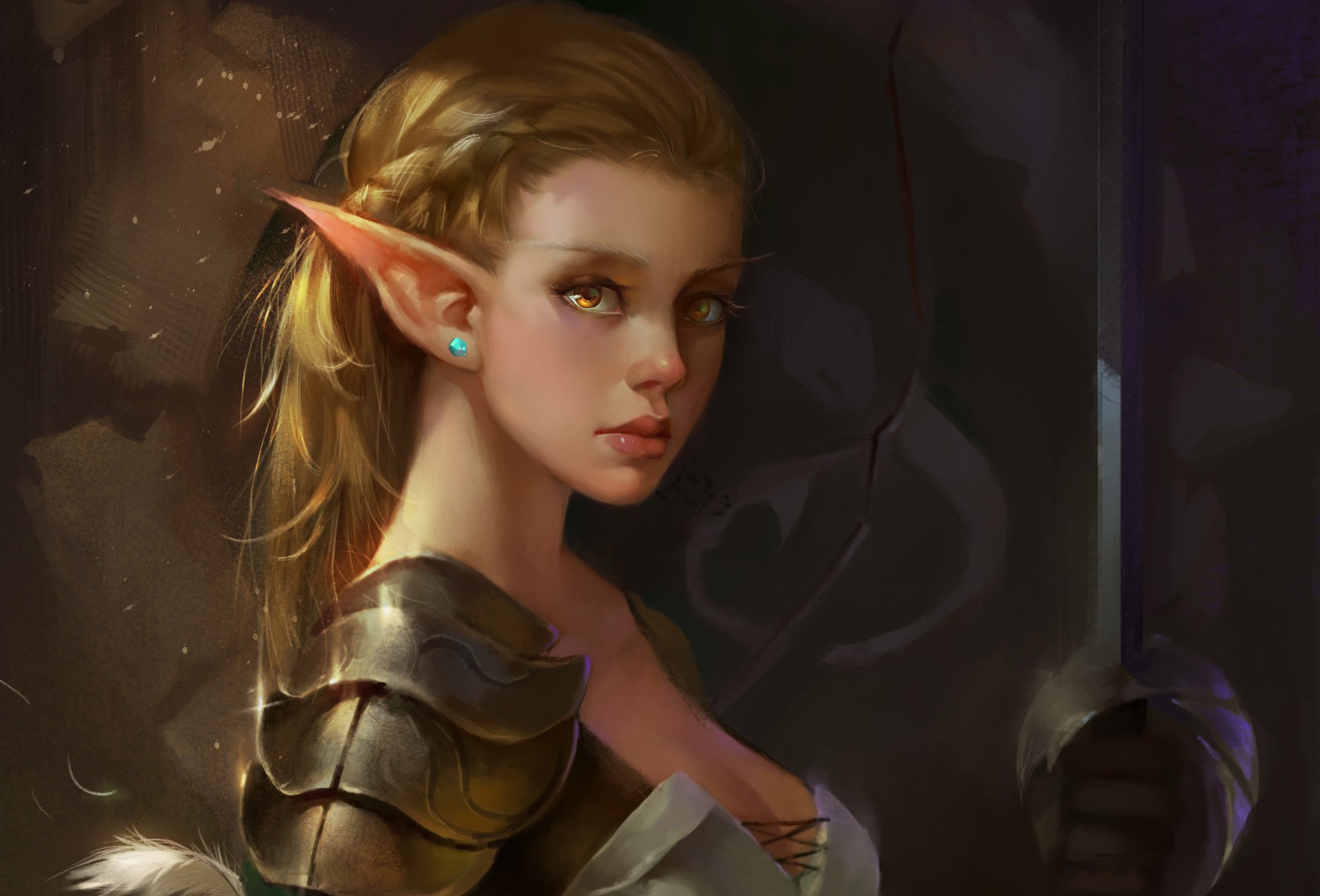 elves, Fantasy art, Fantasy girl Wallpaper