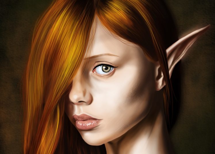 face, Fantasy art, Fantasy girl HD Wallpaper Desktop Background