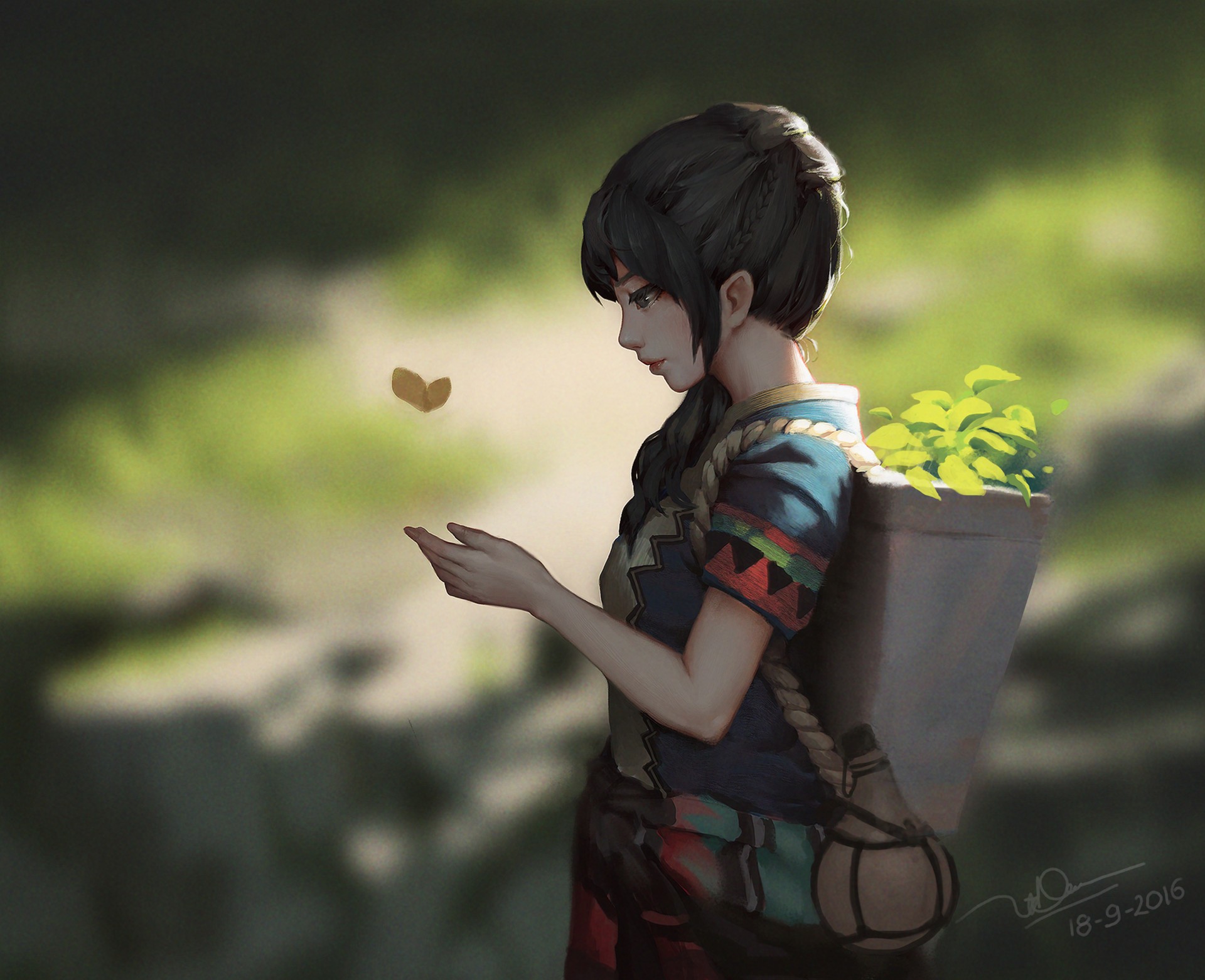 fantasy art, Butterfly Wallpaper