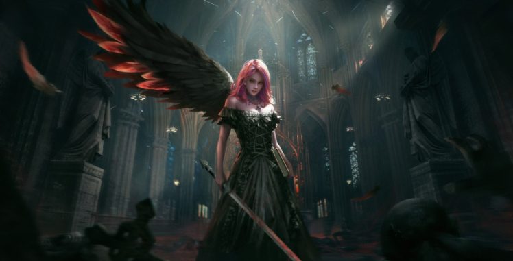 warrior, Fantasy art, Angel HD Wallpaper Desktop Background
