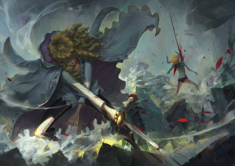 fantasy art, Sword, One Piece, Anime HD Wallpaper Desktop Background