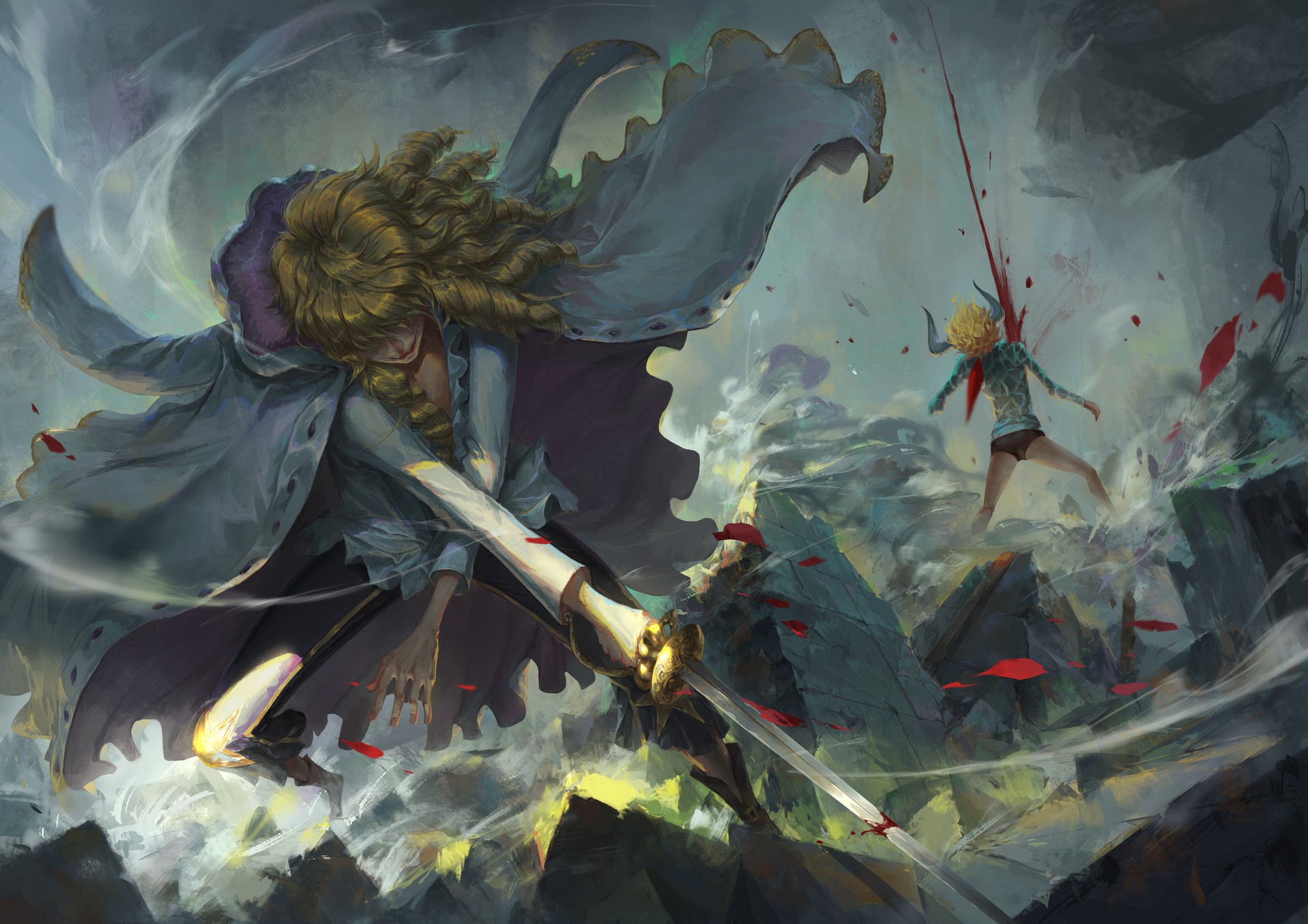 fantasy art, Sword, One Piece, Anime Wallpaper