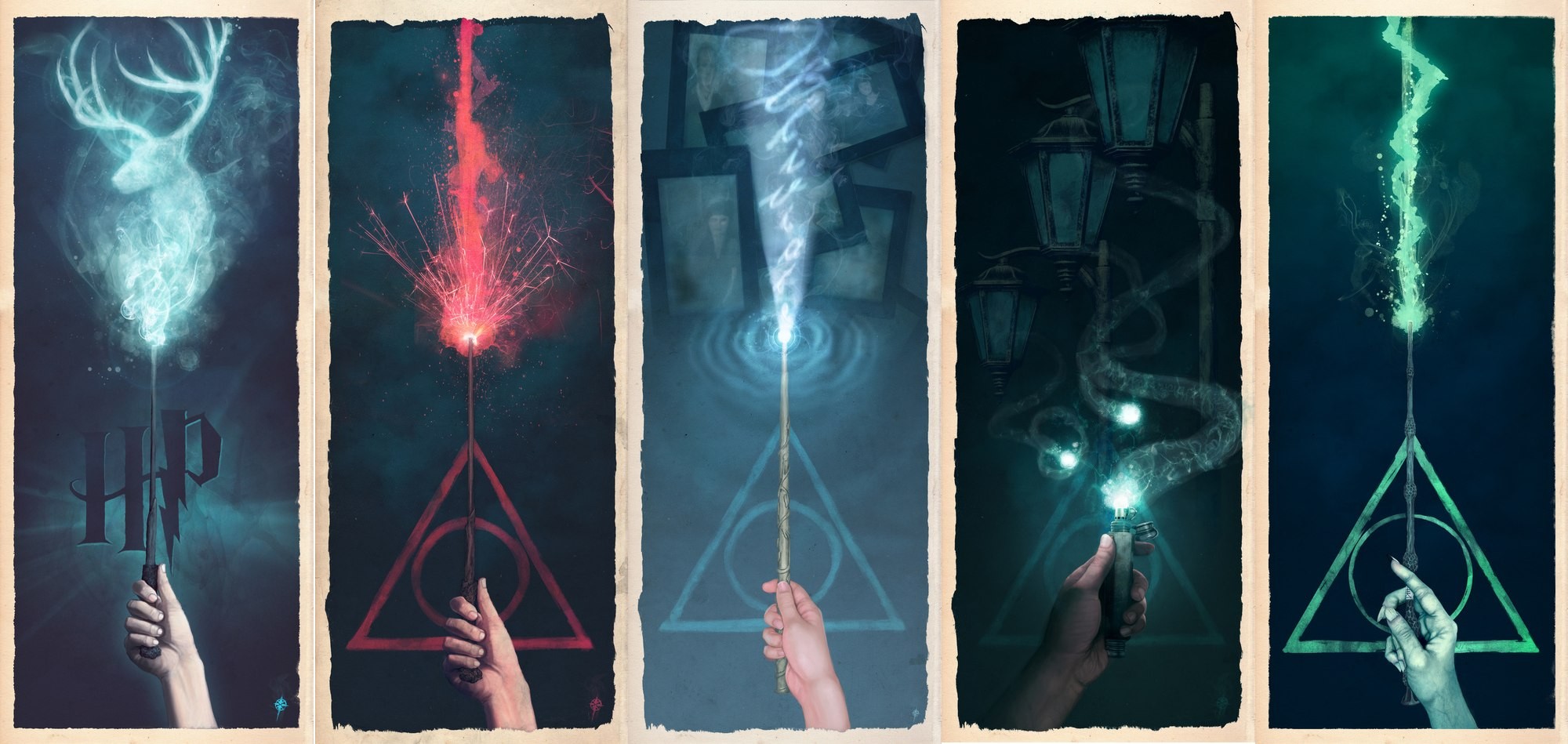Harry Potter, Magic, Fantasy art, Books Wallpaper