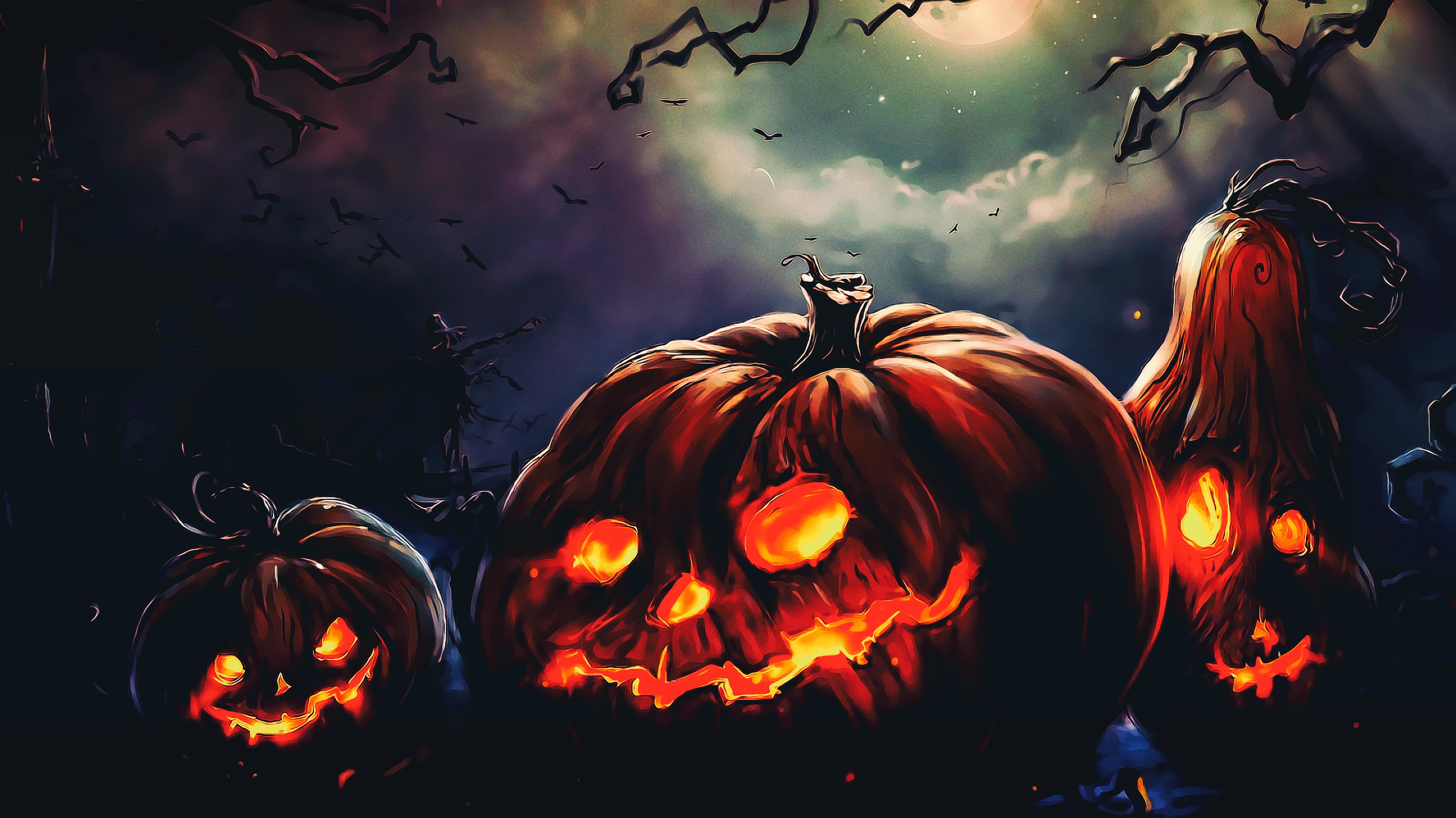 Halloween, Terror, Night, Fantasy art, Photoshop Wallpapers HD ...