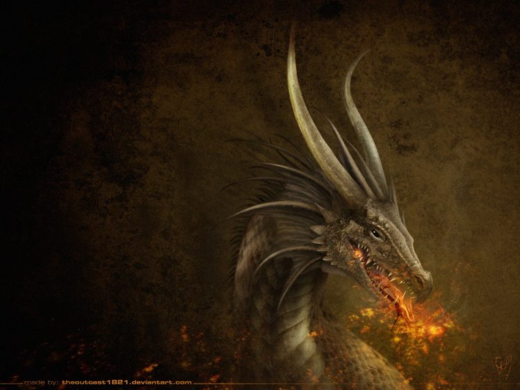 artwork, Dragon HD Wallpaper Desktop Background