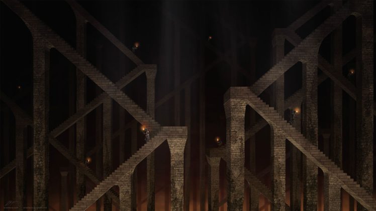 underground, Dwarfs, Stairs, Dungeons and Dragons HD Wallpaper Desktop Background