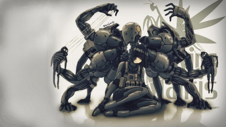 digital art, Metal Gear Solid 4,  Screaming Mantis, Manga, Anime girls, GiA HD Wallpaper Desktop Background