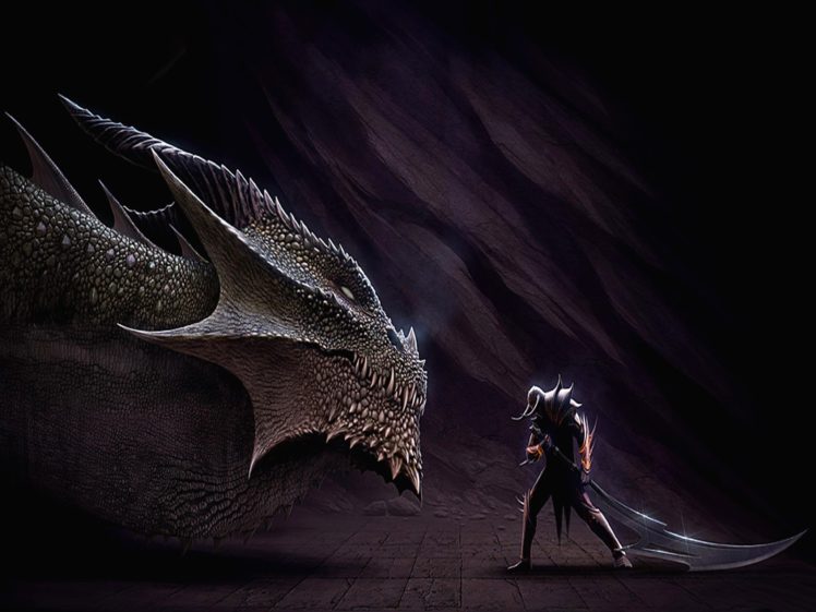dragon, Sword HD Wallpaper Desktop Background