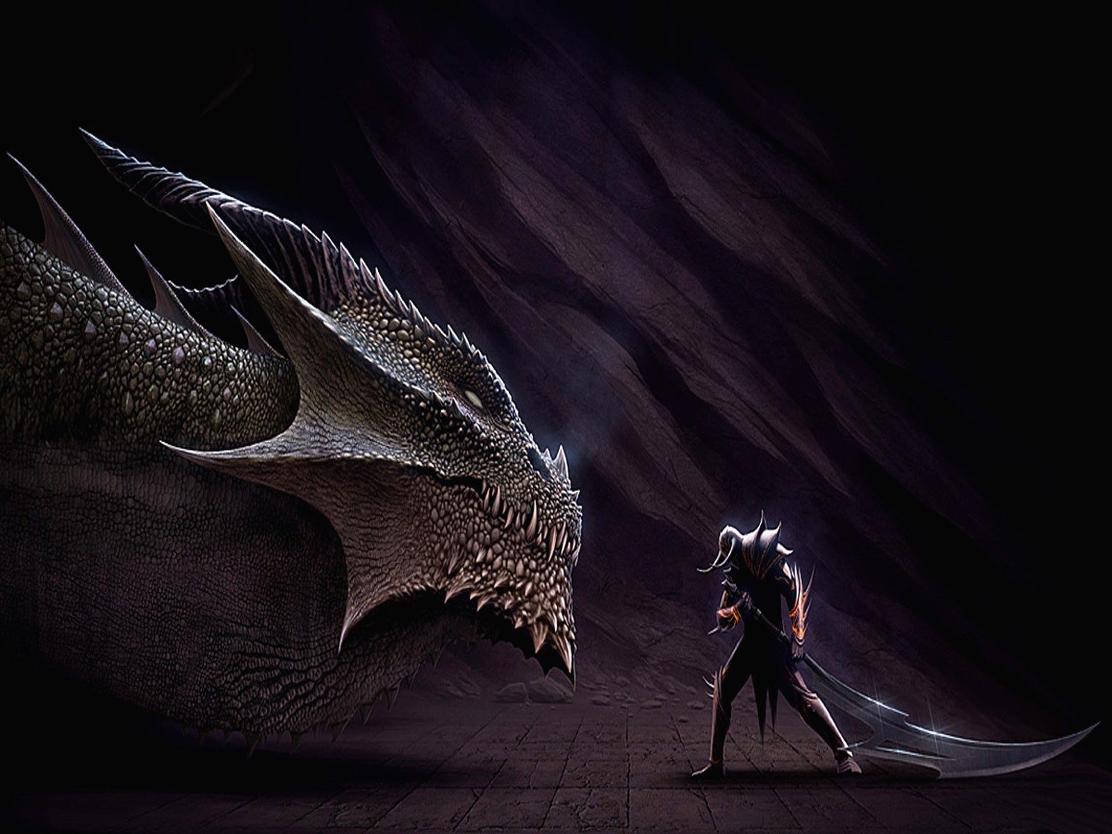 dragon, Sword Wallpaper