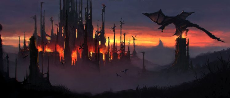 dragon, Artwork, Apocalyptic HD Wallpaper Desktop Background