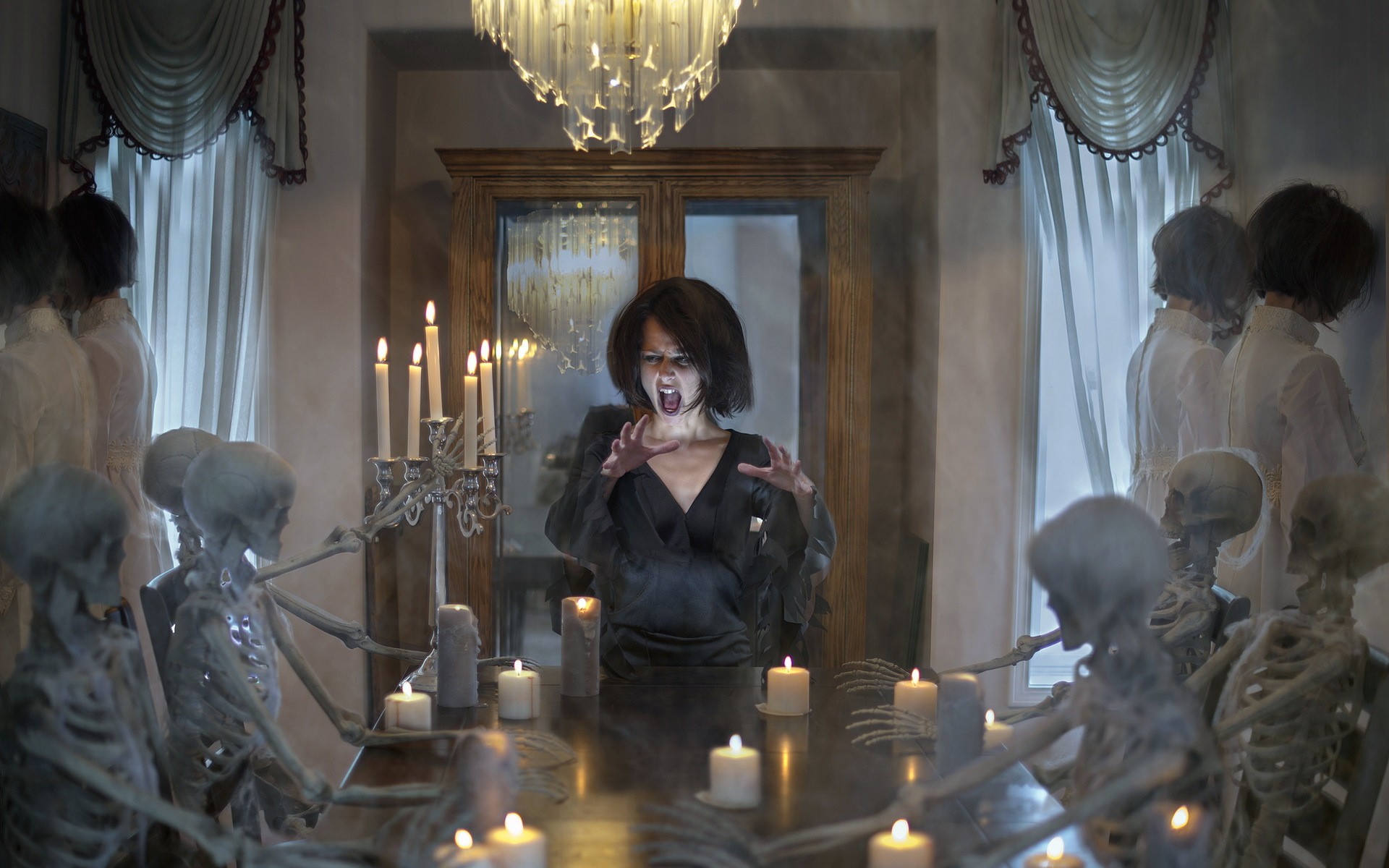 skeleton, Women Wallpaper