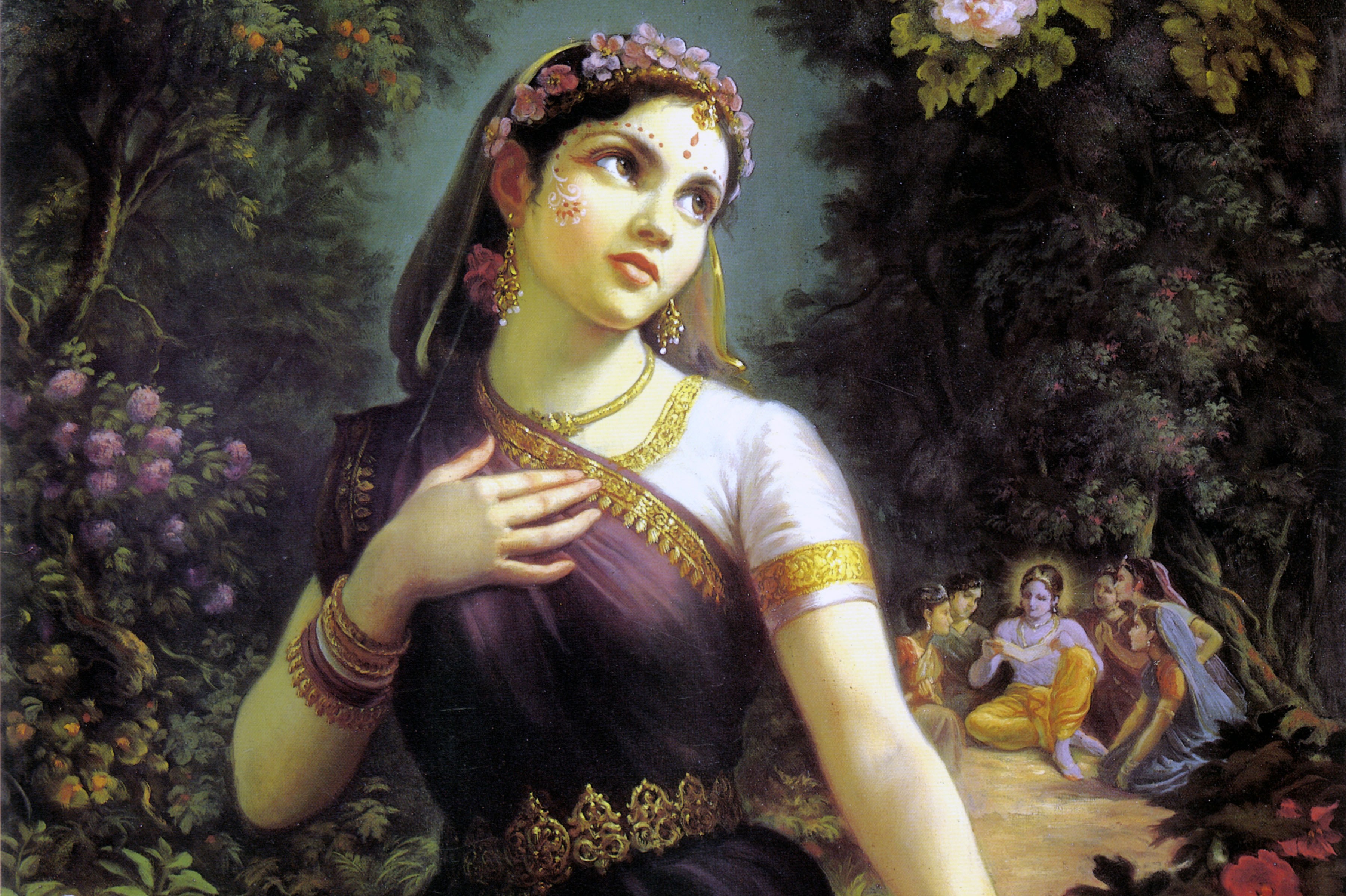 Radha and the Bee, Hinduism, Women Wallpaper