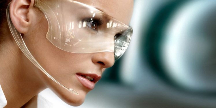 women, Glasses, Futuristic HD Wallpaper Desktop Background