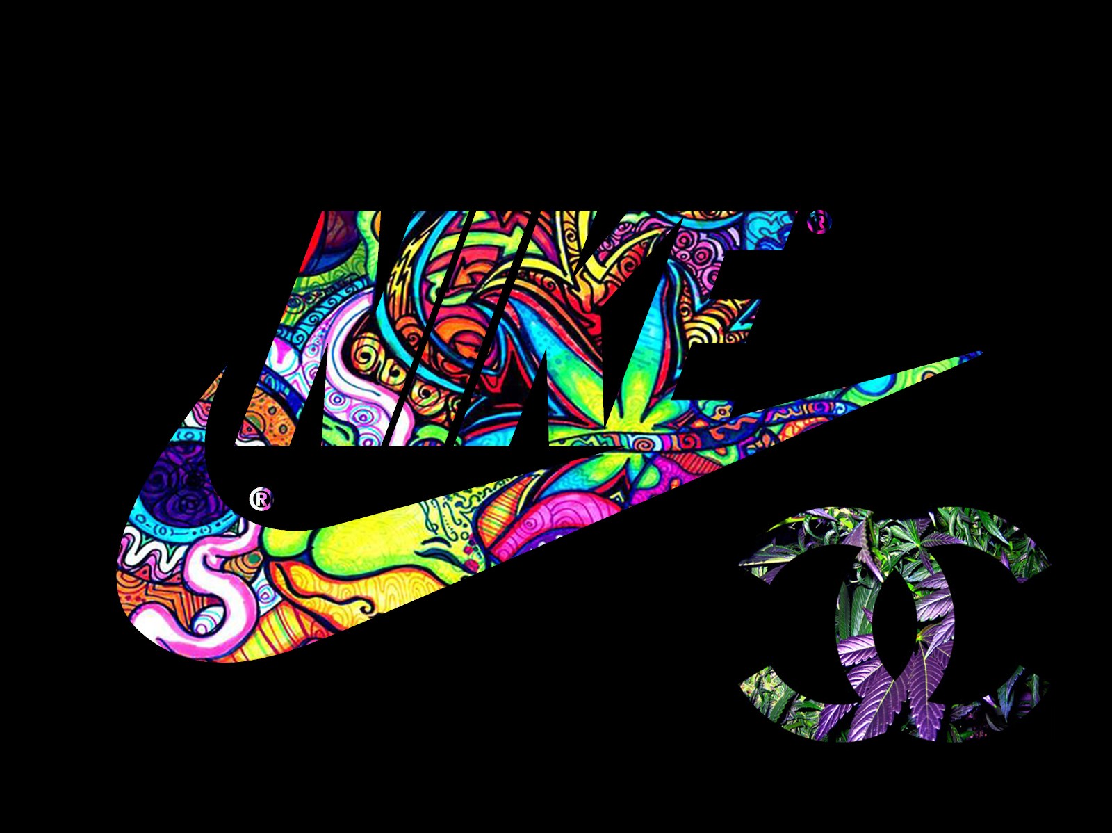 Nike, Sneakers, Women, Swaggy, Psychedelic Wallpaper