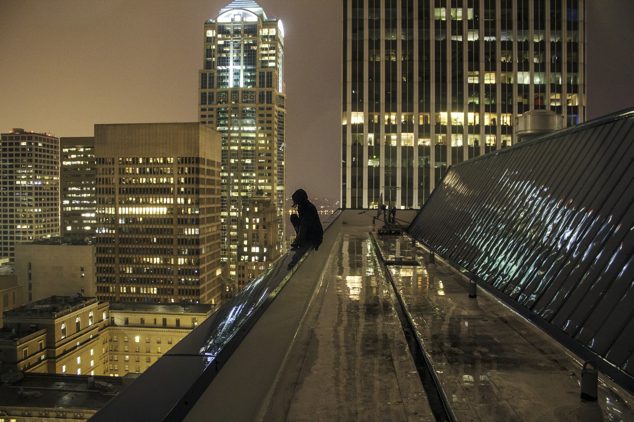 cityscape, Night, Women Wallpaper
