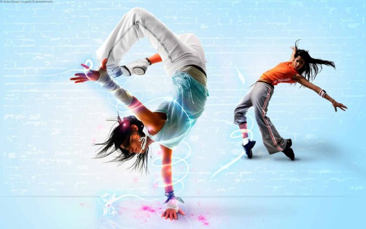 dancers, Women, Digital art, Dancing HD Wallpaper Desktop Background