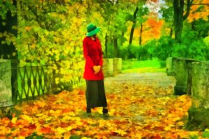 women outdoors, Women, Plants, Trees, Hat, Park, Fall, Leaves, Nature