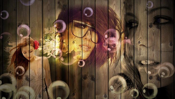 face, Women, Collage, Digital art HD Wallpaper Desktop Background