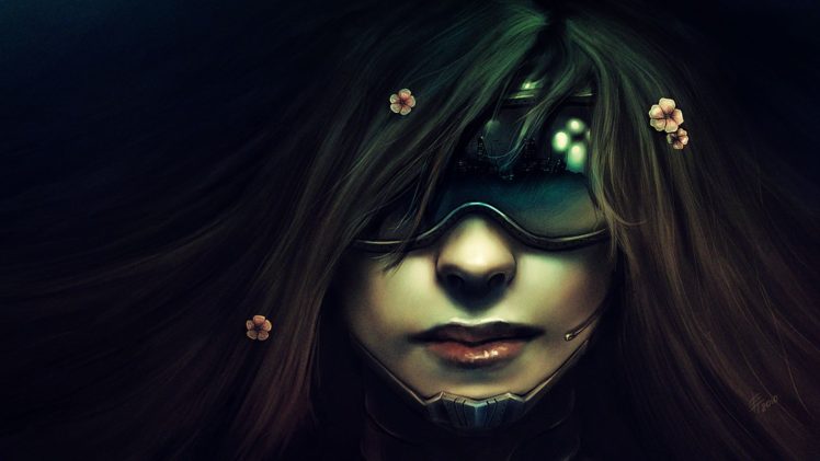 realistic, Women, Cyberpunk, Face HD Wallpaper Desktop Background