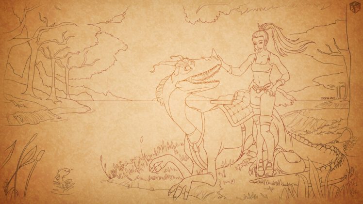 Tibia, PC gaming, RPG, Creature, Drawing, Women, Druids HD Wallpaper Desktop Background