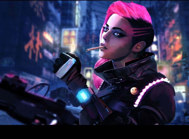 women, Cyberpunk HD Wallpaper Desktop Background