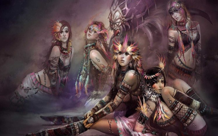 women, Fantasy art, Creature HD Wallpaper Desktop Background