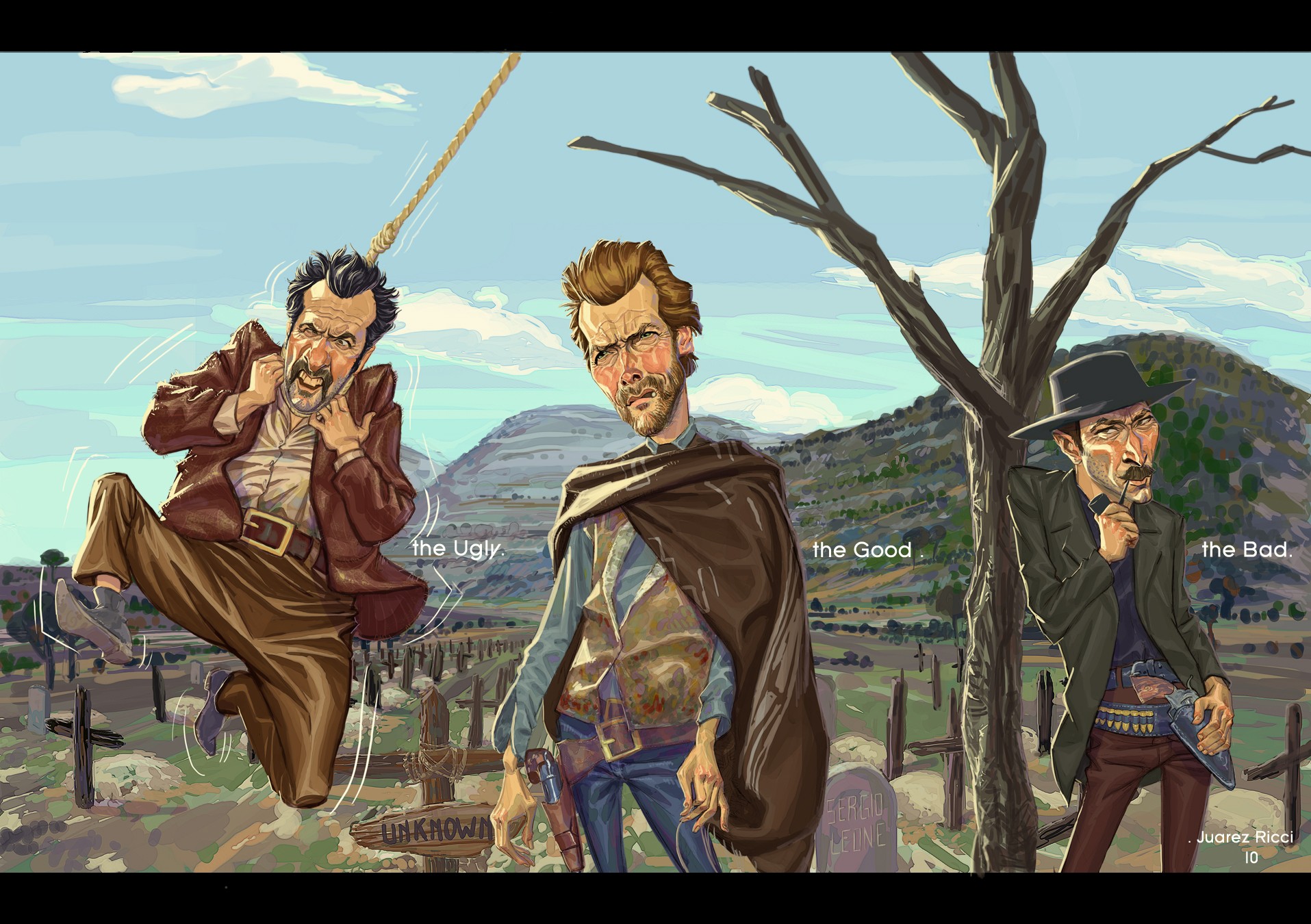 The Good, The Bad and the Ugly, Clint Eastwood, Lee Van Cleef, Eli Wallach, Blondie Wallpaper