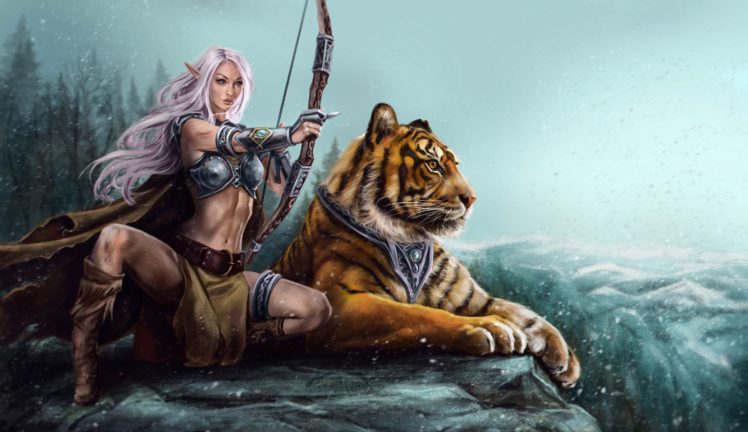 archers, Fantasy art, Women HD Wallpaper Desktop Background
