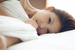 model, Japanese, Brunette, Women, In bed