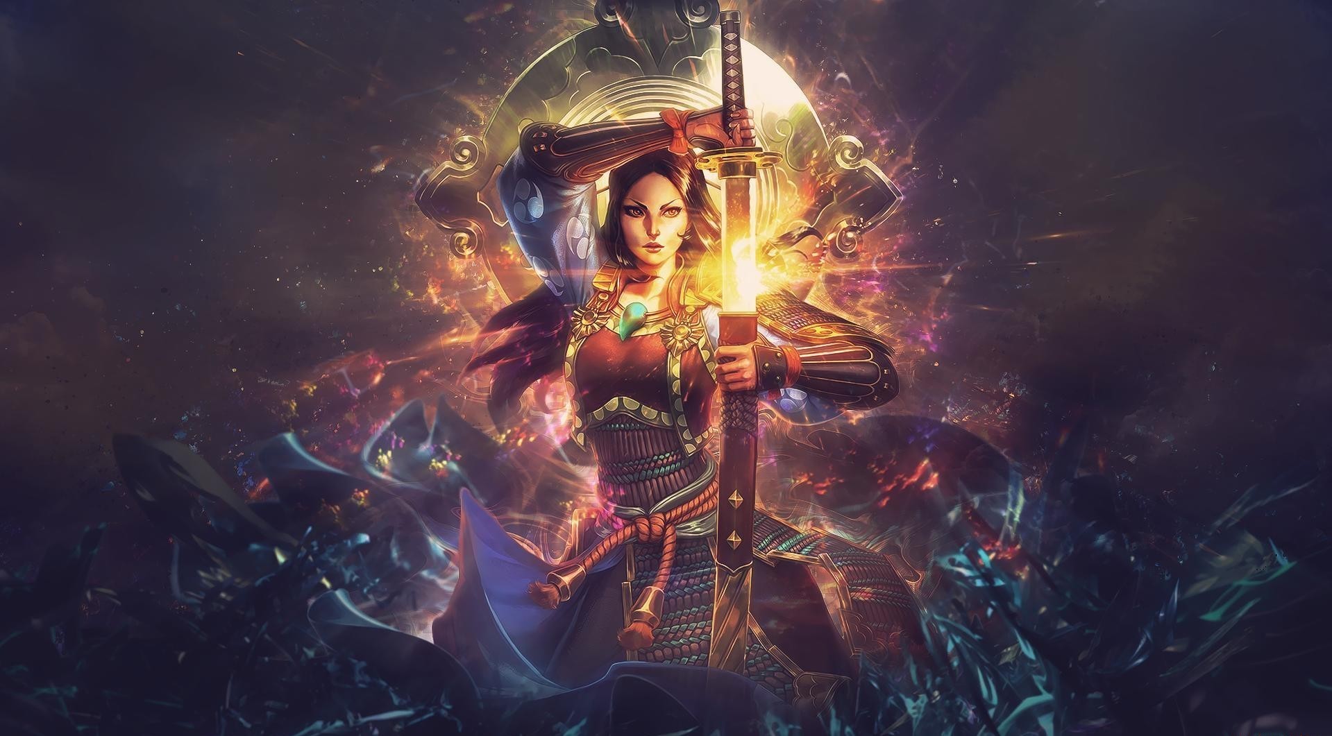 women, Warrior, Sword, Fantasy art, Artwork, Smite Wallpapers HD