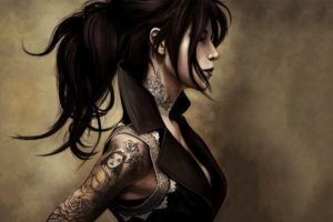 women, Fantasy art, Tattoo, Artwork