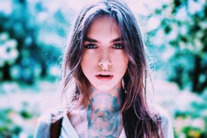 women, Tattoos, Model