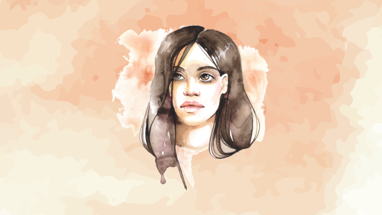 women, Face, Watercolor HD Wallpaper Desktop Background