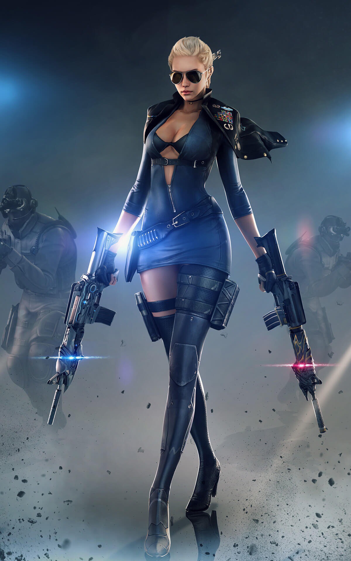 women with sunglasses, Women, CrossFire, PC gaming, Gun ...