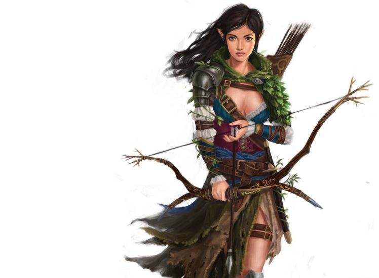 archer, Women, Fantasy art HD Wallpaper Desktop Background