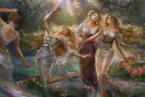 group of women, Women, Fantasy girl, Fantasy art, Artwork