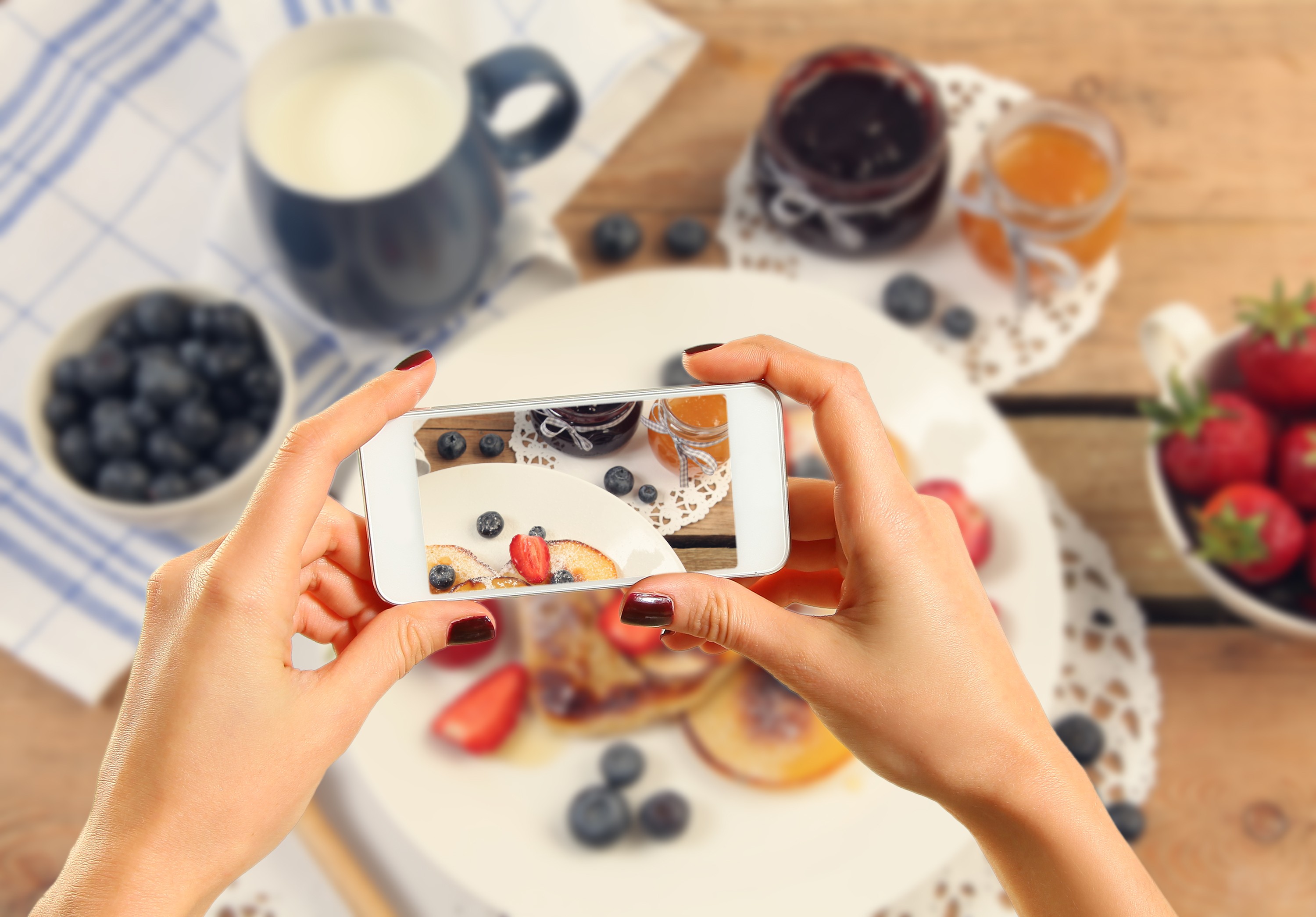 women, Hands, Camera Wallpaper