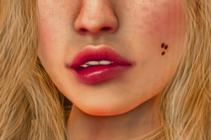 lips, Face, Women, Artwork