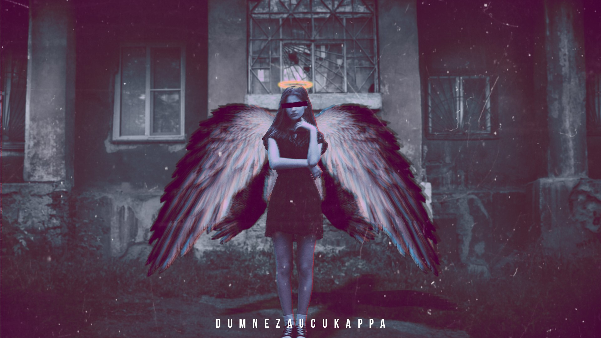 Women, Photoshopped, Abstract, Angel, Wings, Censored 
